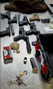 Firearms seized at the Henry E. Rohlsen Airport. (VIPS photo)
