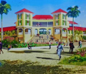 An artist drawing of the proposed Paul E. Joseph Stadium. (Submitted draing)