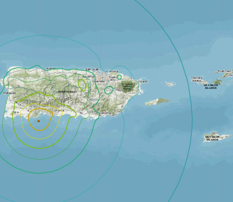 Magnitude 6.5 Quake  Kills One in Puerto Rico *USVI Update*