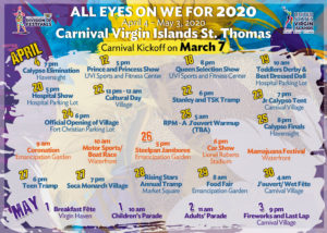 All Eyes on We for 2020 Carnival offers dates and locations for festivities. (Click on image for larger view.)
