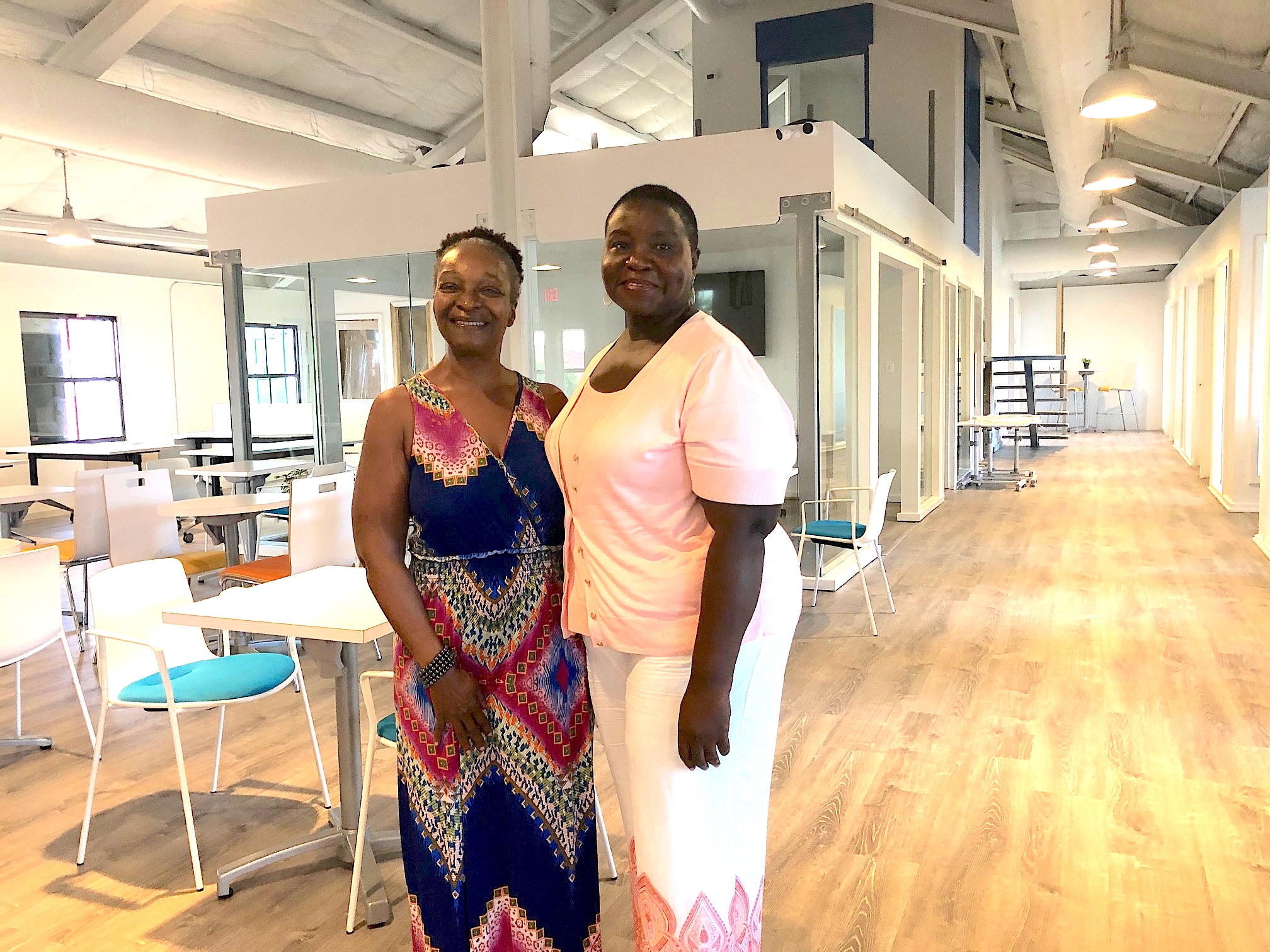 SEAT Caribbean co-founders Beverly Goodwine and Dr. Jennifer Sequeira invite residents and visitors to visit the new downtown facility. Not shown: co-founder Sonja Sulcer.