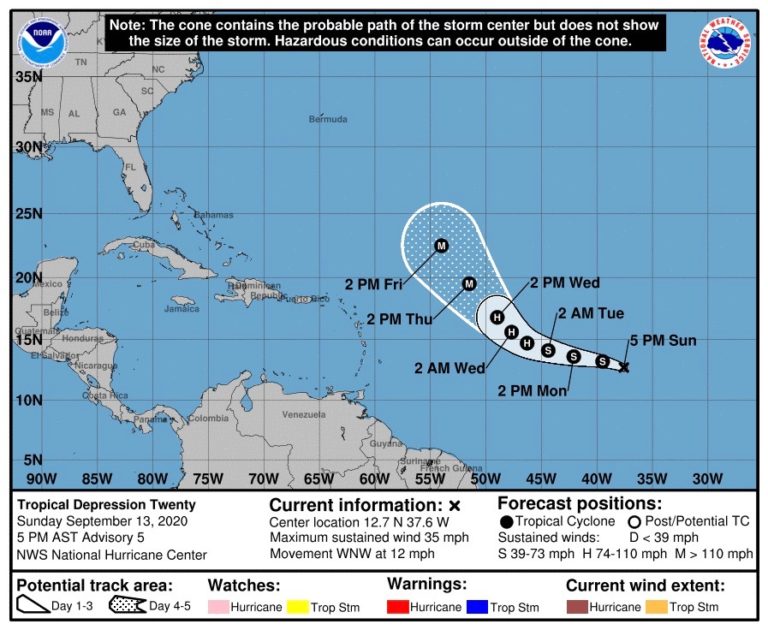 Growing Tropical Weather System Likely to Pass Well North of USVI