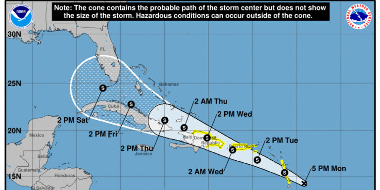 Tropical Storm Watch in Effect for USVI, Puerto Rico