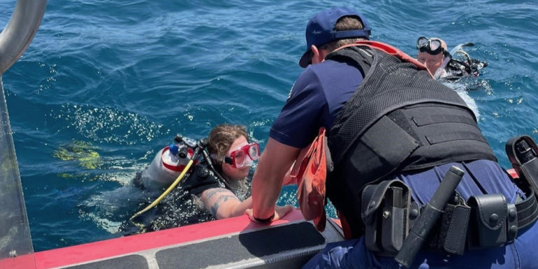 Coast Guard Rescues Two Divers off Coki Point