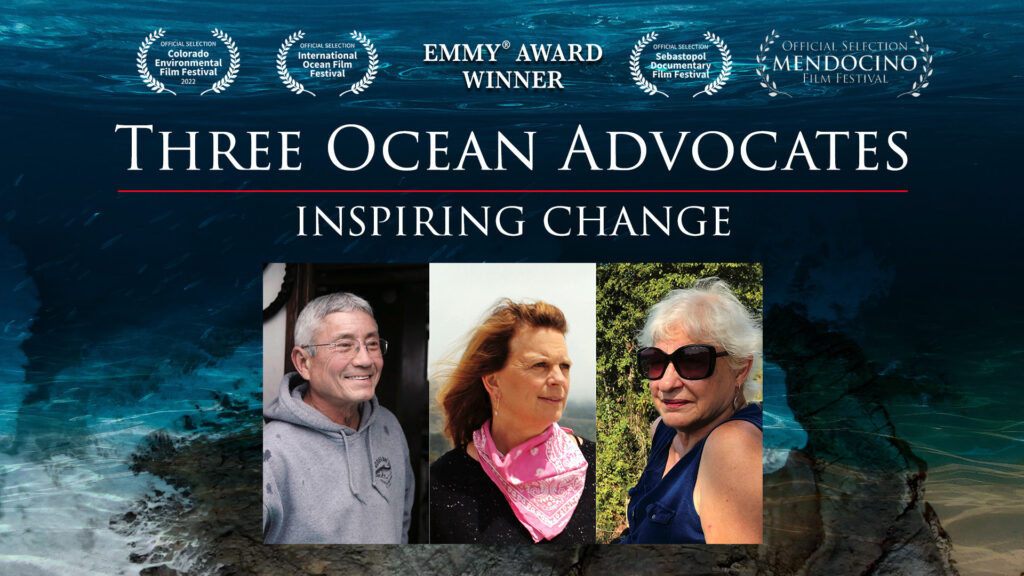 "Three Ocean Advocates" focuses on Tess Felix, an artist living in California; Dick Ogg, a fisherman from Bodega Bay, California; and Barbara Crites, an underwater photographer from St John in the U.S. Virgin Islands. (Submitted photo)