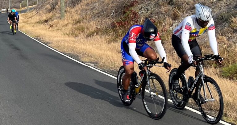 Cyclers Glenn Massiah and David Parris Win Two-Person Time Trial on St. Croix