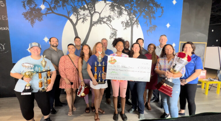 V.I. Children’s Museum Receives Big Check From King of the Wing 2022