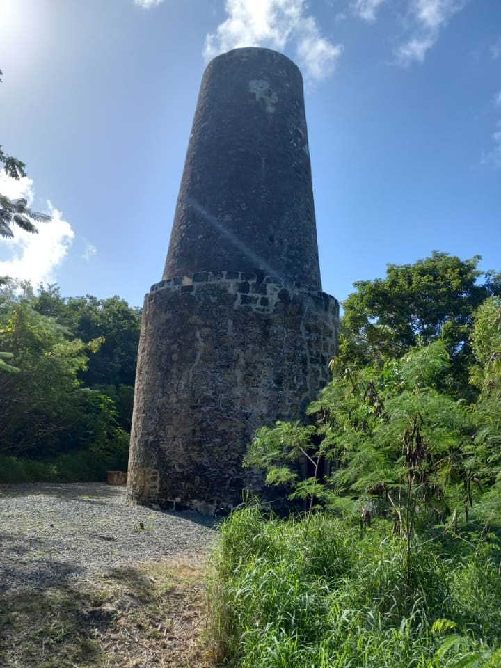 Late 1700s Danish well tower located on the west side of Sugar Bay within Estate Morningstar. It is approximately 16 feet in diameter and estimated to over 40 feet in high. This historic Danish water tower is within Salt River Bay National Historical Park & Ecological Preserve. (Photo by Olasee Davis)