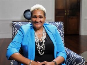 Education Commissioner Nominee Dionne Wells-Hedrington. (Photo by Government House photo by Garry Anthony)