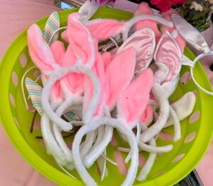 An Easter party isn’t complete without a pair of fluffy ears. (Source photo by Nyomi Gumbs)