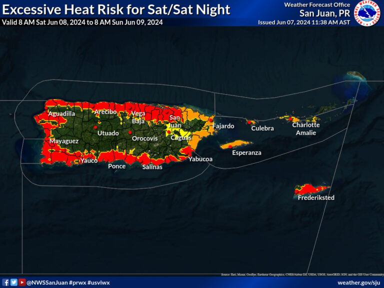 Excessive Heat Watch Issued for Portions of Puerto Rico, USVI