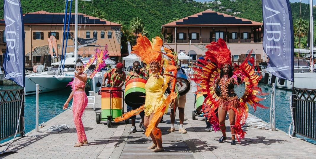 Virgin Islands culture on display dockside at the second annual Virgin Islands Boating Expo, held May 15 to 18 at Yacht Haven Grande on St. Thomas. (Photo courtesy @mediaboostvi)