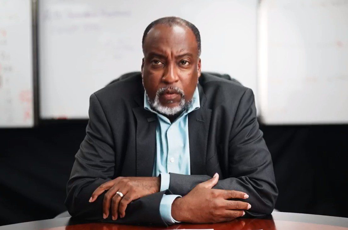 V.I. Water and Power Authority chief executive Karl Knight addresses efforts to restore power to St. John in a livestream broadcast Monday over Facebook. (Screenshot from Facebook)